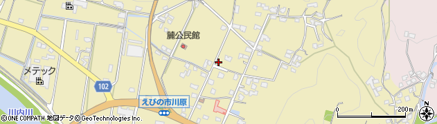 宮崎県えびの市小田周辺の地図