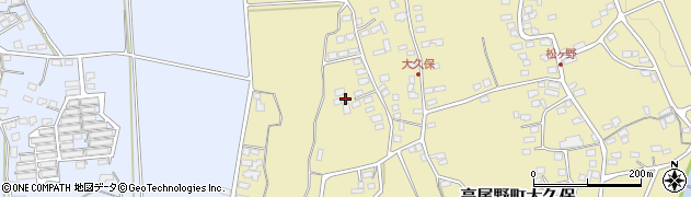 鹿児島県出水市高尾野町大久保7429周辺の地図