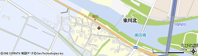 湯田営農研修所周辺の地図