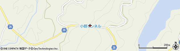 小野トンネル周辺の地図