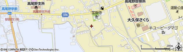 鹿児島県出水市高尾野町大久保7671周辺の地図