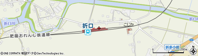 折口駅周辺の地図