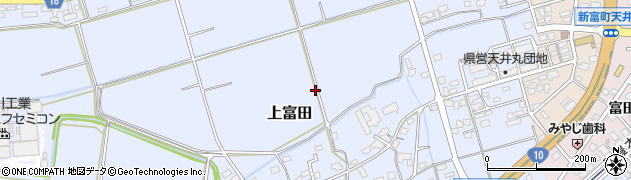 宮崎県新富町（児湯郡）上富田周辺の地図