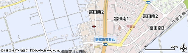 宮崎県新富町（児湯郡）富田西周辺の地図