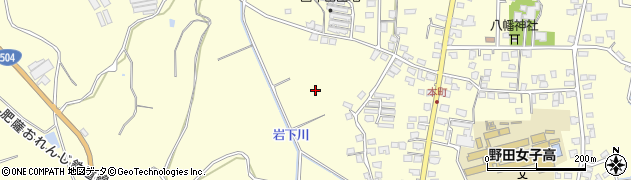 鹿児島県出水市野田町下名周辺の地図