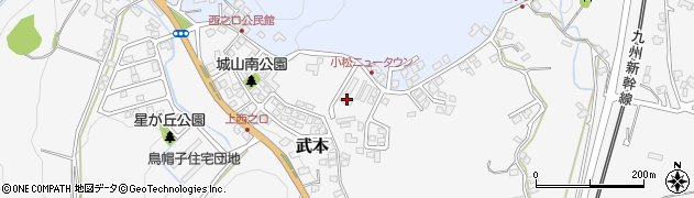 鹿児島県出水市武本3189周辺の地図