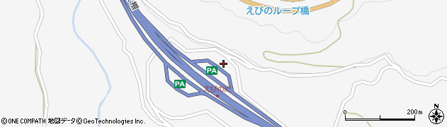 九州自動車道　えびのＰＡ下り周辺の地図