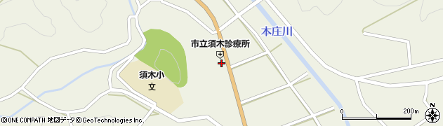 宮崎県小林市須木下田1222周辺の地図