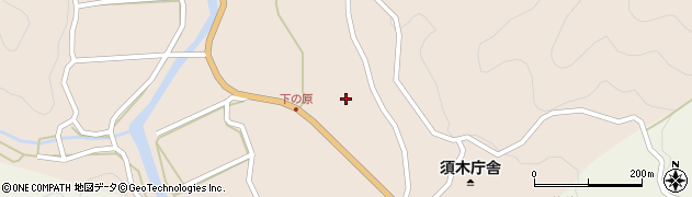 宮崎県小林市須木中原周辺の地図