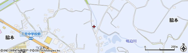 鹿児島県阿久根市脇本周辺の地図