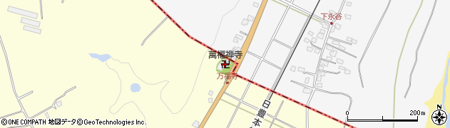 萬福禅寺周辺の地図