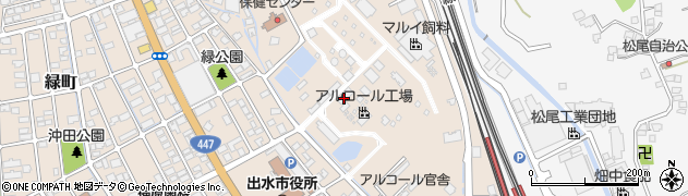 日本アルコール販売株式会社　出水事業所周辺の地図