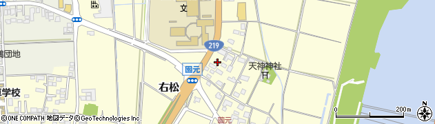 宮崎県西都市右松528周辺の地図