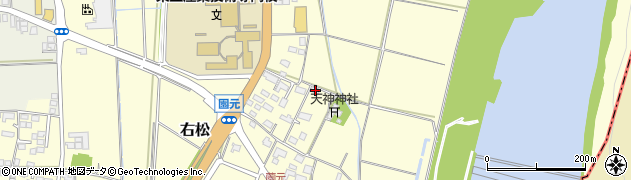 宮崎県西都市右松533周辺の地図