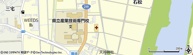 宮崎県西都市右松1074周辺の地図