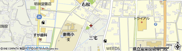宮崎県西都市右松2028周辺の地図