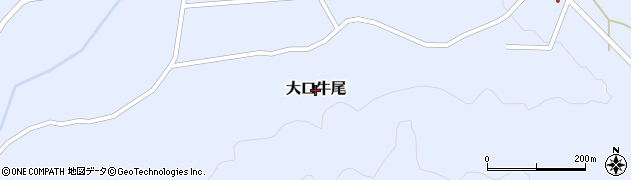 鹿児島県伊佐市大口牛尾周辺の地図