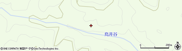 鳥井谷周辺の地図