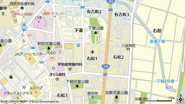 〒881-0003 宮崎県西都市右松の地図