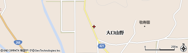 鹿児島県伊佐市大口山野4098周辺の地図