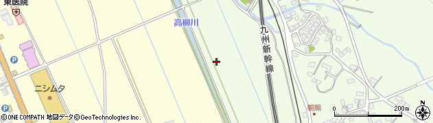 高柳川周辺の地図