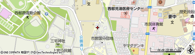 宮崎県西都市右松2331周辺の地図