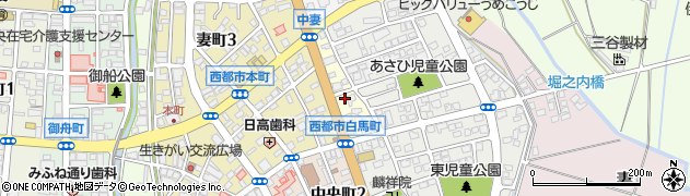 宮崎県西都市水流崎町15周辺の地図