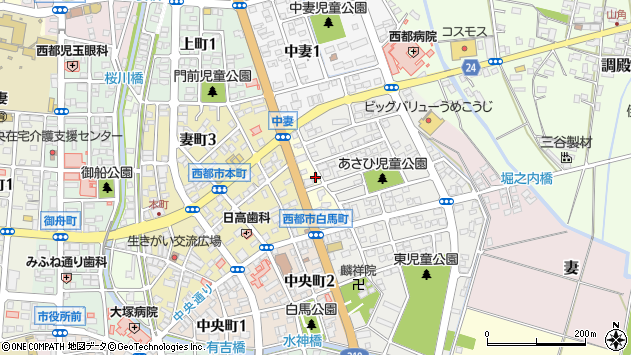 〒881-0036 宮崎県西都市水流崎町の地図