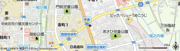 宮崎県西都市水流崎町4周辺の地図
