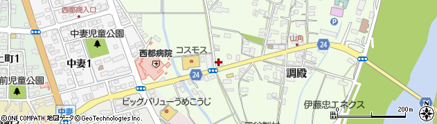 高鍋高岡線周辺の地図