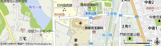 宮崎県西都市右松2747周辺の地図