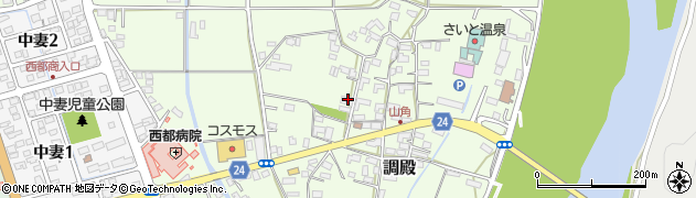 宮崎県西都市調殿1313周辺の地図