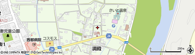 宮崎県西都市調殿1339周辺の地図