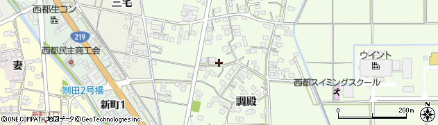 宮崎県西都市調殿374周辺の地図