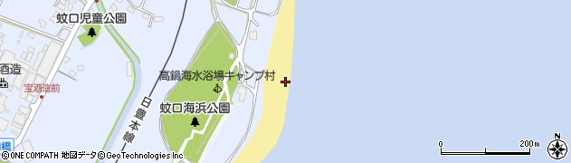 高鍋海水浴場周辺の地図