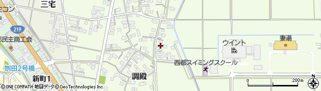 宮崎県西都市調殿396周辺の地図