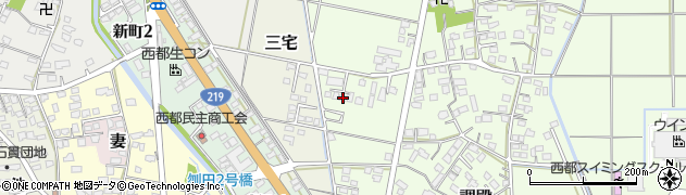 宮崎県西都市調殿244周辺の地図
