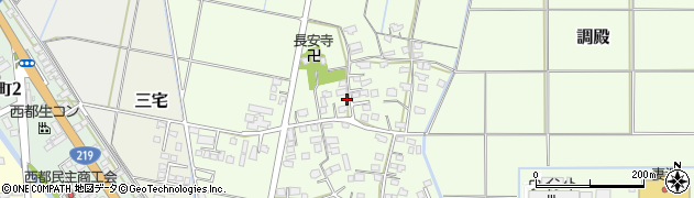宮崎県西都市調殿108周辺の地図