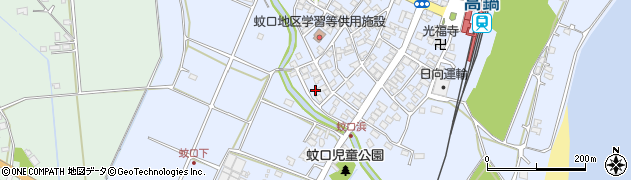 宮崎県児湯郡高鍋町蚊口浦36-4周辺の地図