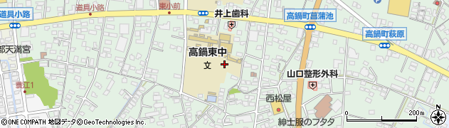 宮崎オートガラスグループ児湯店周辺の地図