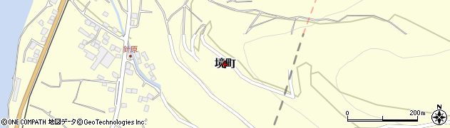 鹿児島県出水市境町周辺の地図