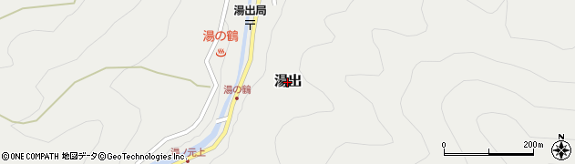熊本県水俣市湯出周辺の地図