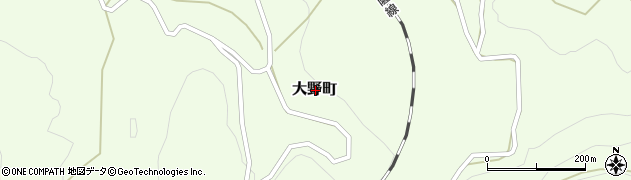 熊本県人吉市大野町周辺の地図