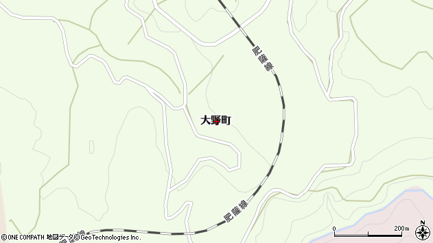〒868-0812 熊本県人吉市大野町の地図