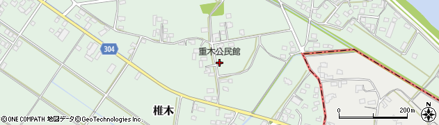 重木公民館周辺の地図