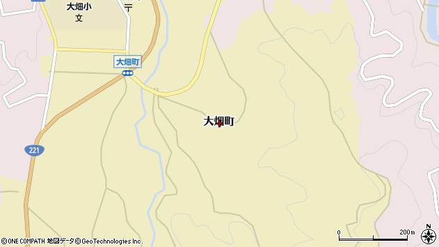 〒868-0803 熊本県人吉市大畑町の地図