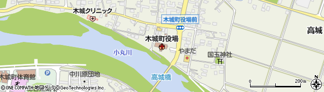 宮崎県木城町（児湯郡）周辺の地図