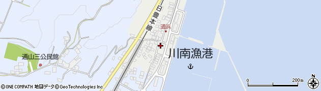 川南港簡易郵便局周辺の地図