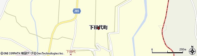 熊本県人吉市下田代町周辺の地図