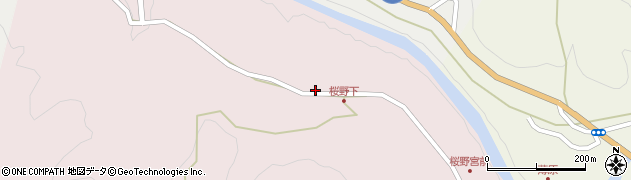 熊本県水俣市薄原桜野周辺の地図
